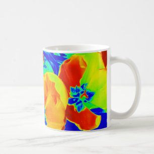 Mug tulipes fluorescentes
