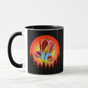 Mug tulipes nature botanique plante 