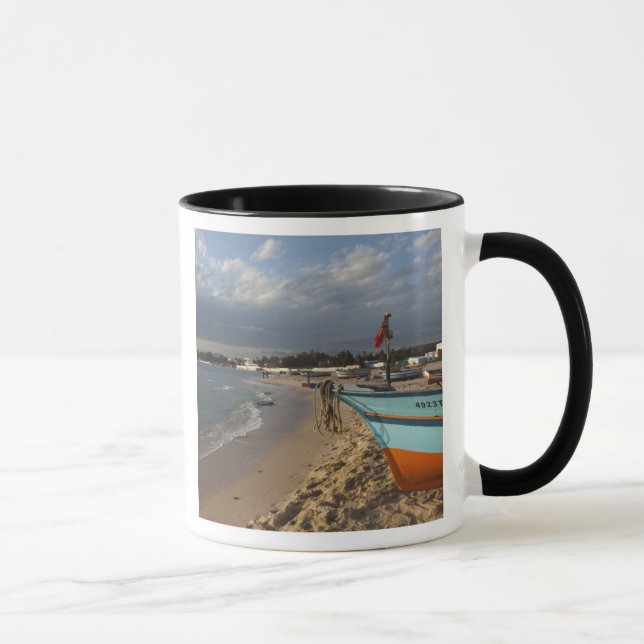 Mug Tunisie, Casquette Bon, Hammamet, front de mer, (Droite)