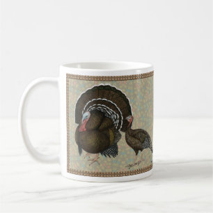 Mug Turkeys Standard Bronze Portrait