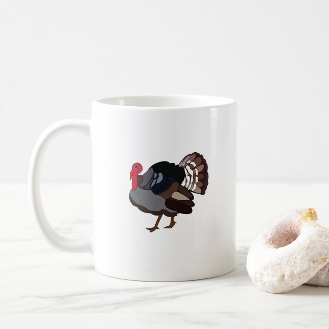 Mug Turquie Oiseau Turquie (Avec donut)