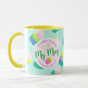 Mug Turquoise aux fraises
