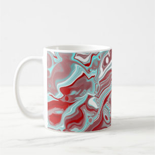 Mug Turquoise, Bourgogne, persiennes en marbre rouge e