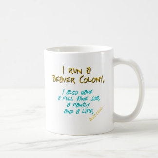 Mug turquoise de chef de castor