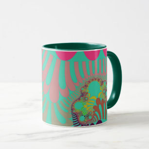 Mug Turquoise et rose