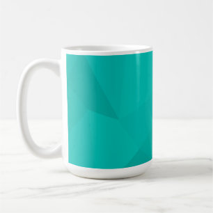 Mug Turquoise, moderne, cool, art géométrique tendance