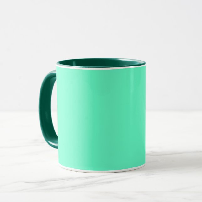 Mug Turquoise Néon (Devant gauche)