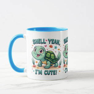 Mug Turtle Kawaii mignonne avec jeu amusant Océan