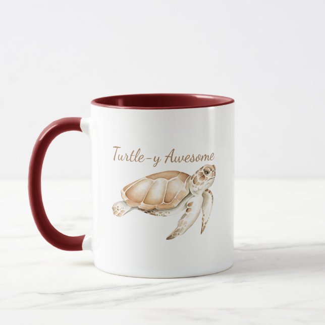 Mug Turtley Awesome Sea Turtle Ocean Sea Animal Art (Gauche)