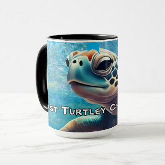 Mug Turtley Chillin' Sea Turtle Gros plan Vibes