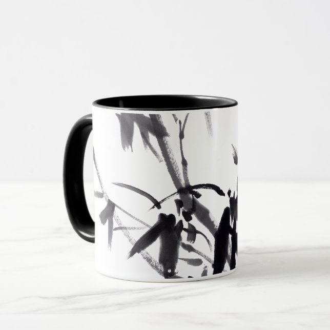 Mug Tuschekunst chinois en bambou (Devant gauche)