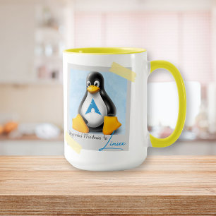 Mug Tux Windows Arch Linux mis à niveau