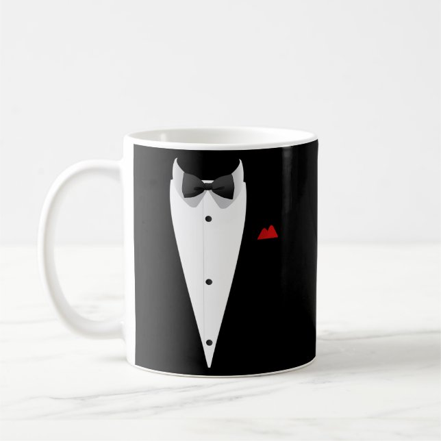 Mug Tuxedo Avec Bowtie Pour Mariage Et Occasier Spécia (Gauche)