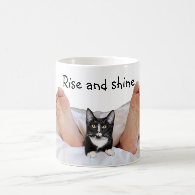 Mug Tuxedo kitty avec propriétaire (Centre)