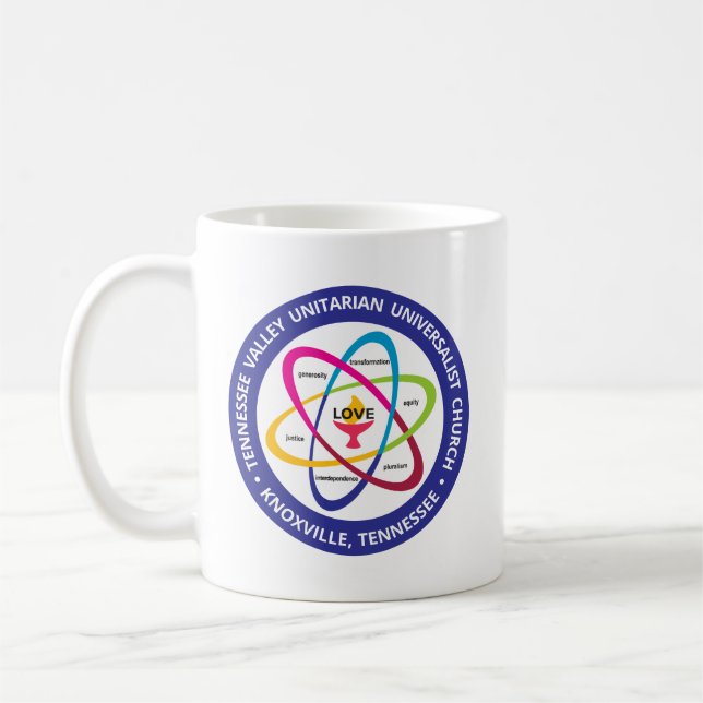Mug TVUUC - Share Values Atom (Gauche)