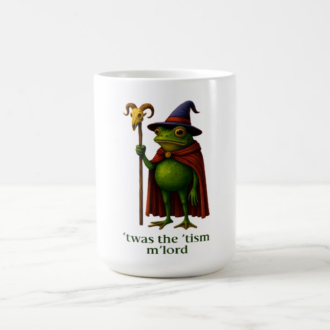 Mug T'was The 'Tism M'Lord Frog Meme Autism Awareness (Centre)