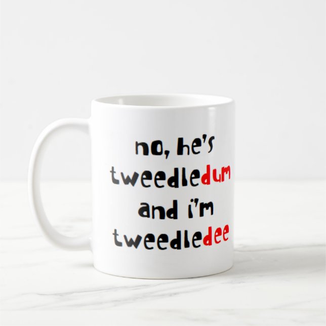 Mug tweedledee et tweedledum (Gauche)