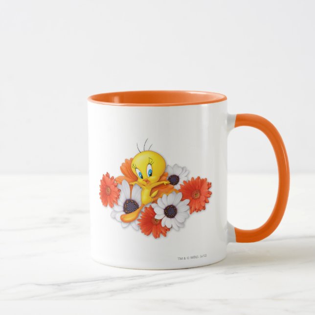 Mug TWEETY™ avec marguerites (Droite)