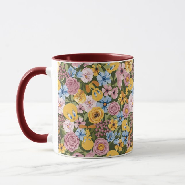 Mug TWEETY™ Floral Embroidery Pattern (Gauche)