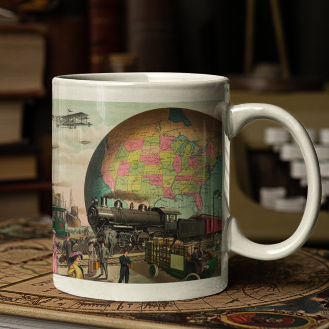 Mug Twentieth Century Transport, Vintage 1910 (Créateur téléchargé)