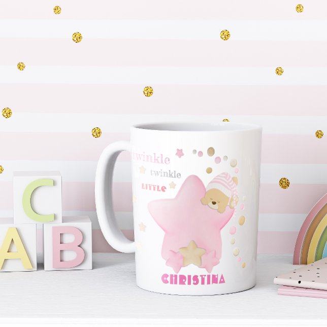 Mug Twinkle Twinkle Star Baby Girl Teddy Bear (Créateur téléchargé)