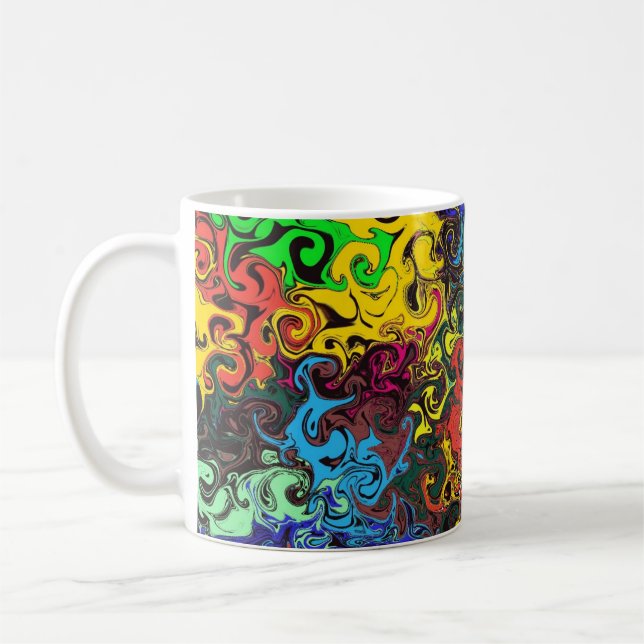 Mug Twirlers colorés Abstraits / (Gauche)