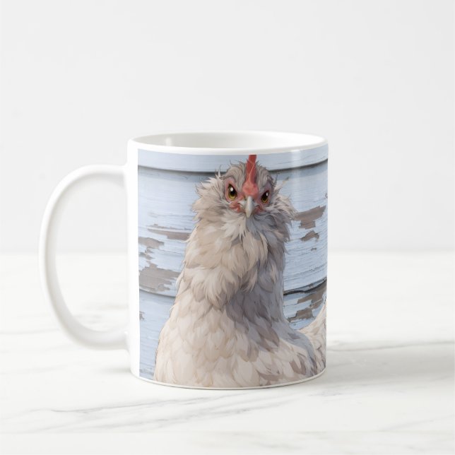 Mug Two Chickens Farmhouse Kitchen Rustic Country (Gauche)