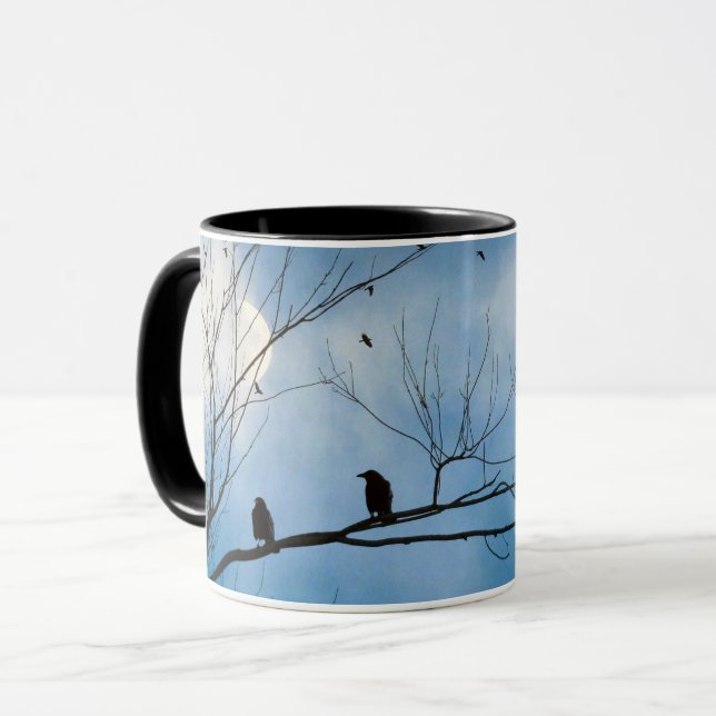 Mug Two Crows On A Branch (Devant gauche)