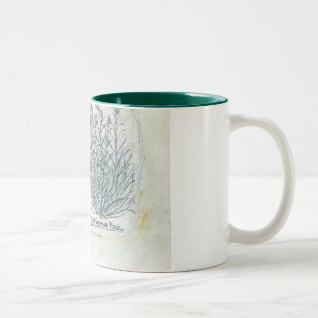 mug - two tone botanical print (Right)