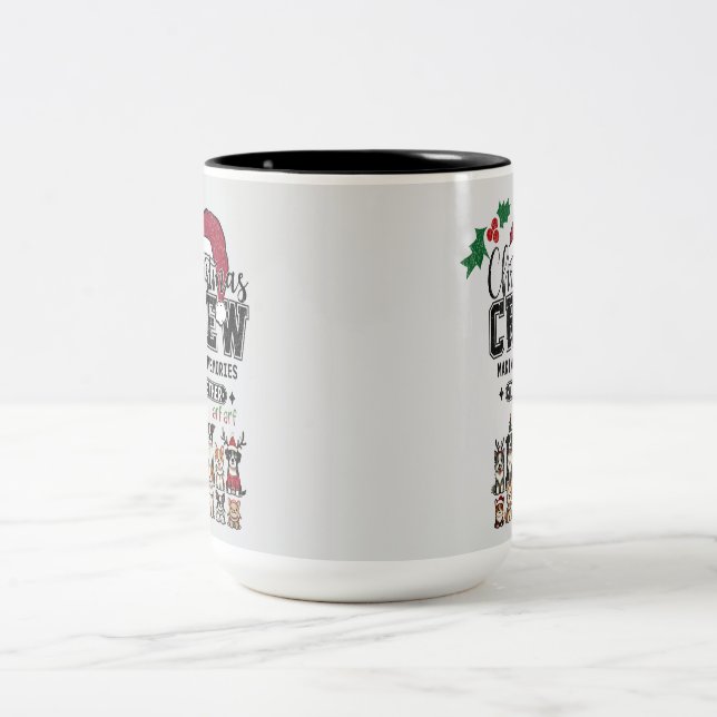  Mug Two tone Christmas crew (Center)