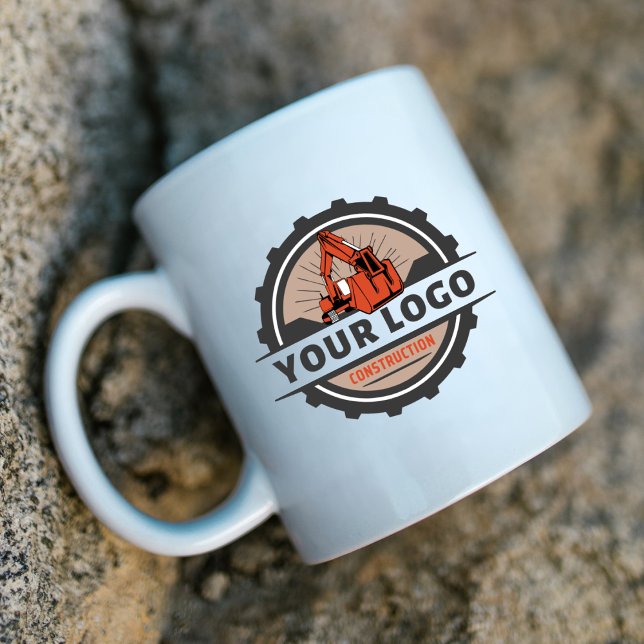Mug Two-Tone Custom Business Logo Branded (Créateur téléchargé)
