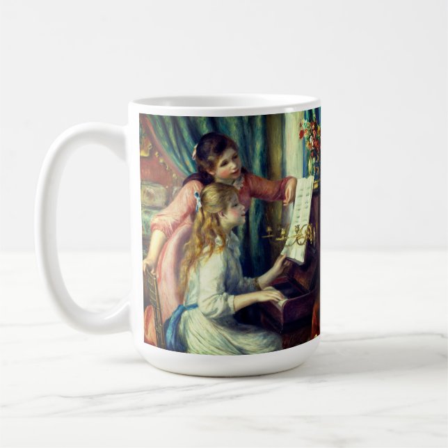Mug Two Young Girls at the Piano par Renoir : (Gauche)