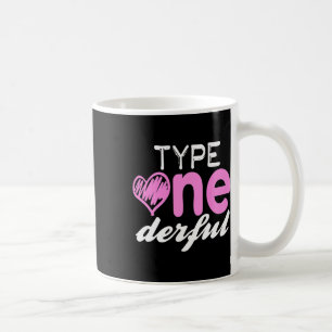 Mug Type Filles à un derful Fun T1d Sensibilisation au