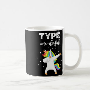 Mug Type Onederbing Dabbing Unicorn Diabetes Sensibili