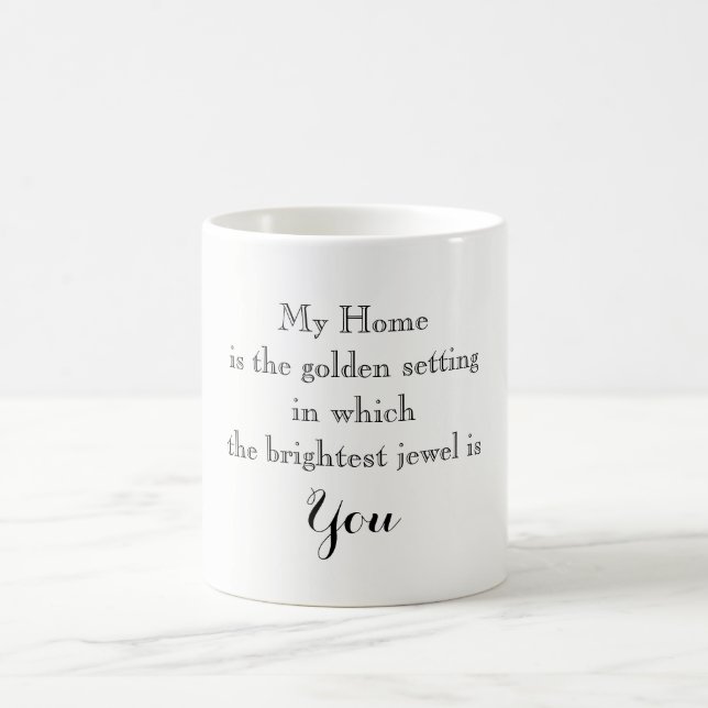 Mug Typographie Accueil est vous aimés Les amoureux BF (Centre)