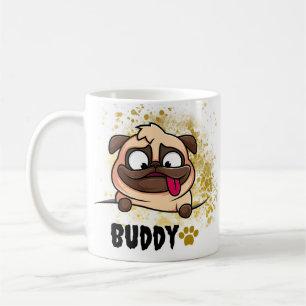 Mug Typographie Cool simple et moderne Nom et photo