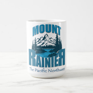 Mug Typographie d'aventure Mont Rainier | Conception d