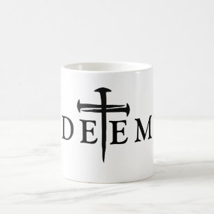 Mug Typographie de croix de clou Christian Bold rachet
