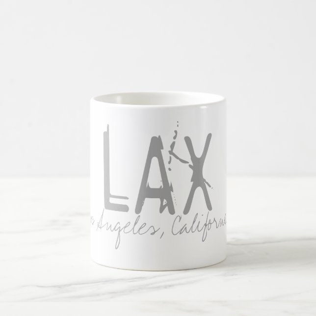 Mug Typographie de l'aéroport de Los Angeles LAX (Centre)