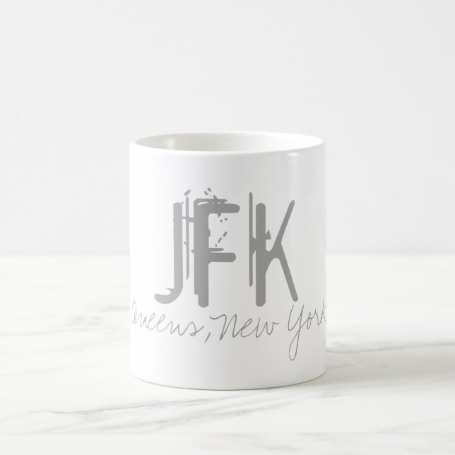 Mug Typographie de l'aéroport JFK New York (Centre)
