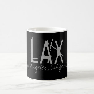 Mug Typographie de l'aéroport LAX Los Angeles