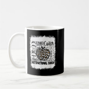 Mug Typographie de l'entraîneur instructeur Leopard bl