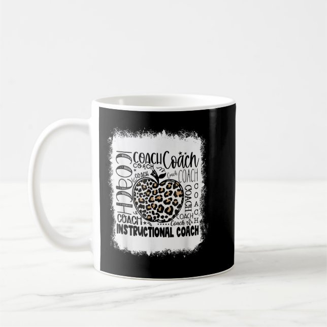 Mug Typographie de l'entraîneur instructeur Leopard bl (Gauche)