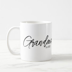 Mug Typographie de script noir année de création de gr