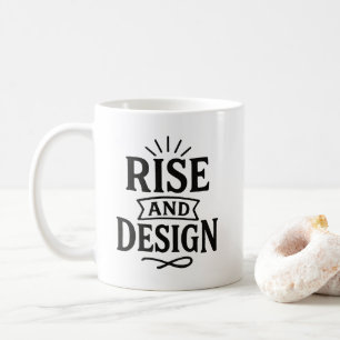 Mug Typographie dessinée à la main Montée Vintage et c