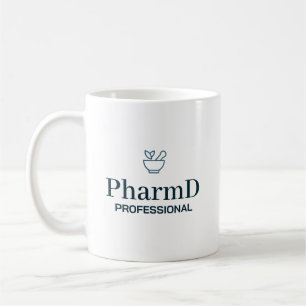 Mug Typographie d'identité professionnelle PharmD
