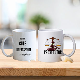 Mug Typographie drôle d'avocat du ministère public 