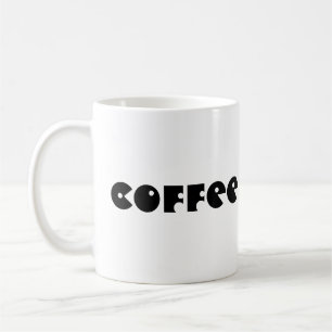 Mug Typographie du café et des sucreries