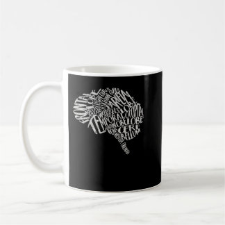 Mug Typographie du cerveau T RN Neuroscience Nurse Neu