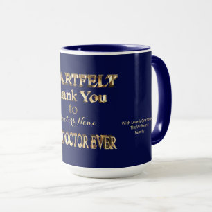 Mug Typographie du meilleur Merci de coeur